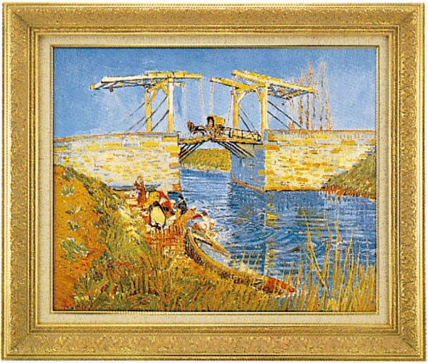 楽天市場】ゴッホ【アルルのはね橋】F6号 金額縁 絵画 絵 名画